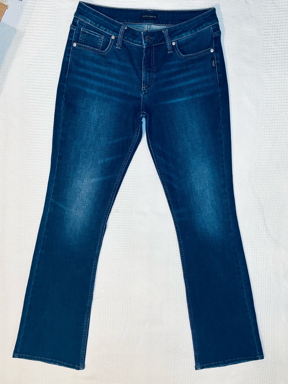 Silver Jeans - Suki Slim Boot Jeans - Womens 31x33 Dark Wash Stretch Denim